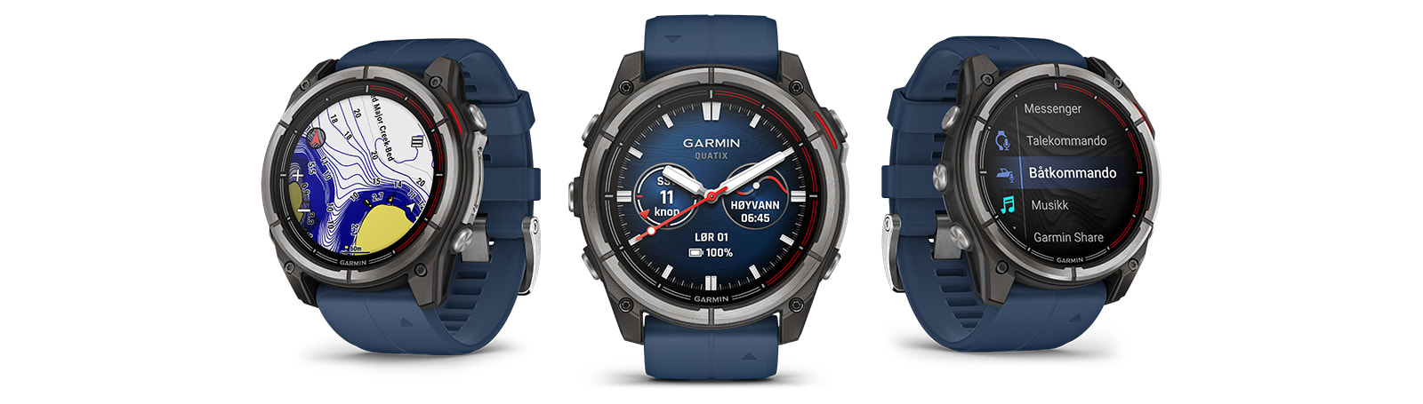 Seilklokke GARMIN Quatix 8 Maritim Sportsklokke 51mm urskive AmoLED skjerm 0100290591