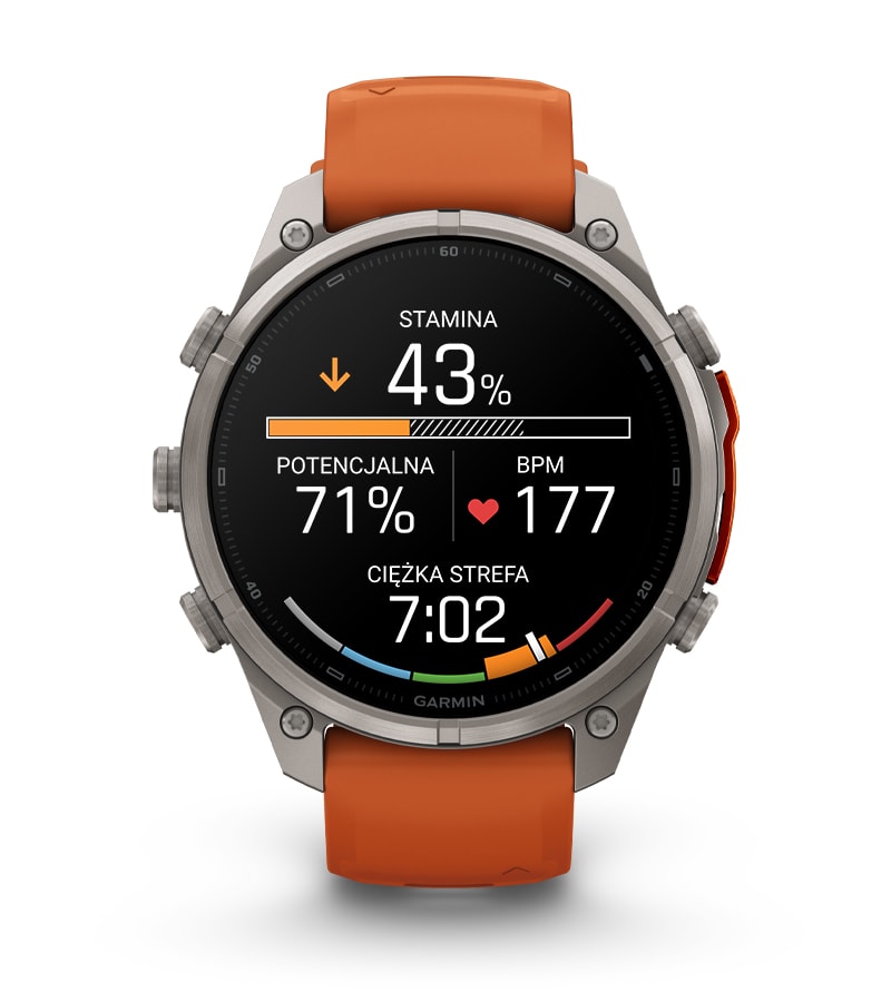 Fenix 9 Pro 47 mm Tytanowy z silikonowym paskiem w kolorze Graphite / Black