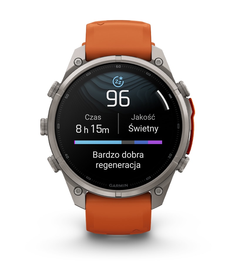 Fenix 9 Pro 47 mm Tytanowy z silikonowym paskiem w kolorze Graphite / Black