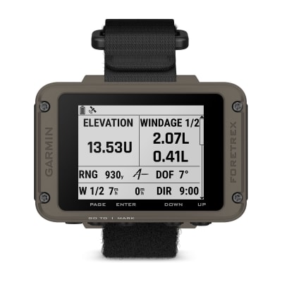 Garmin Foretrex® 901 Ballistic Edition, Wrist-mounted GPS Navigator with Strap