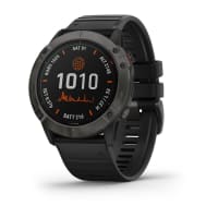 Garmin fenix 6 Pro Solar Multisport GPS Smartwatch (Black w/ Slate Gray  Band) 753759251796