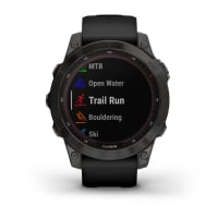 Garmin Fenix 7 Sapphire Solar Smartwatch - Black DLC Titanium with Black  Band 753759278151