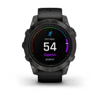 Garmin Epix Pro Gen 2 Sapphire, 51mm, Carbon Grey DLC Titanium with Brown  Leather Band AMOLED GPS Smartwatch 010-02804-30