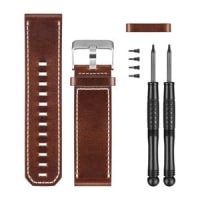 Brown Leather Watch Band Garmin