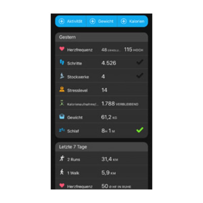 GARMIN Deutschland Garmin Connect Mobile Apps Zubehor