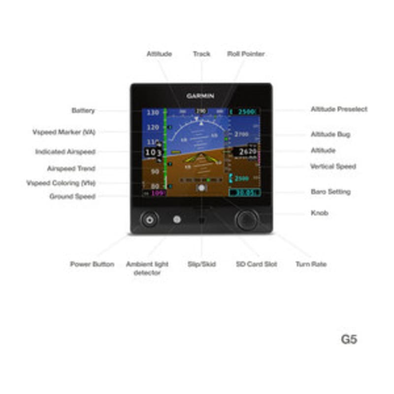 Garmin G5 Electronic Flight Instrument for Certificated Aircraft