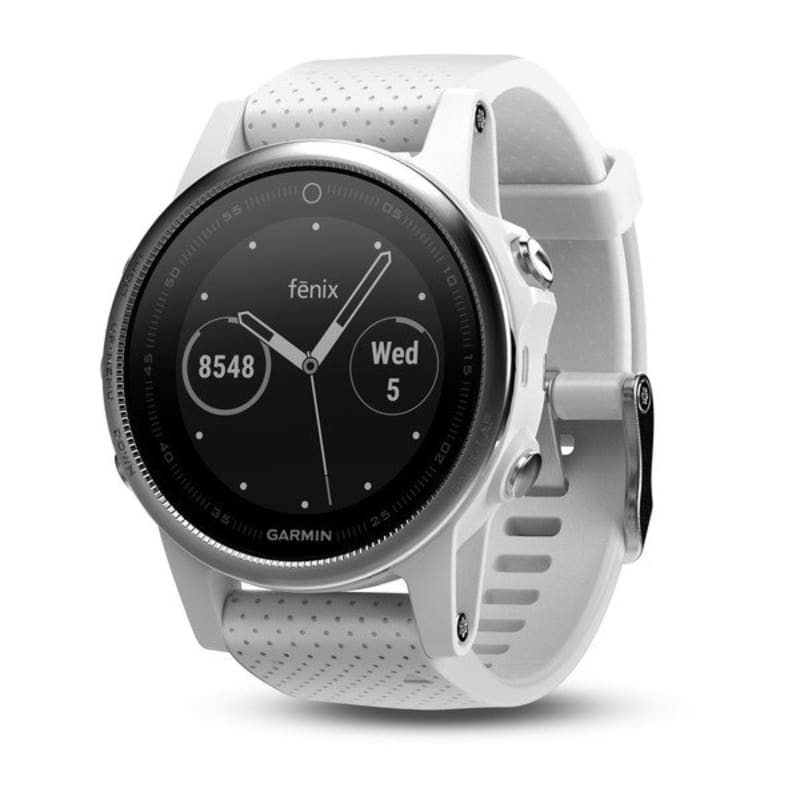 Garmin Fénix 5S Plus HR Silver blanche avec bracelet bleu lagon -  010-01987-23 - Montres Outdoor et GPS - IceOptic