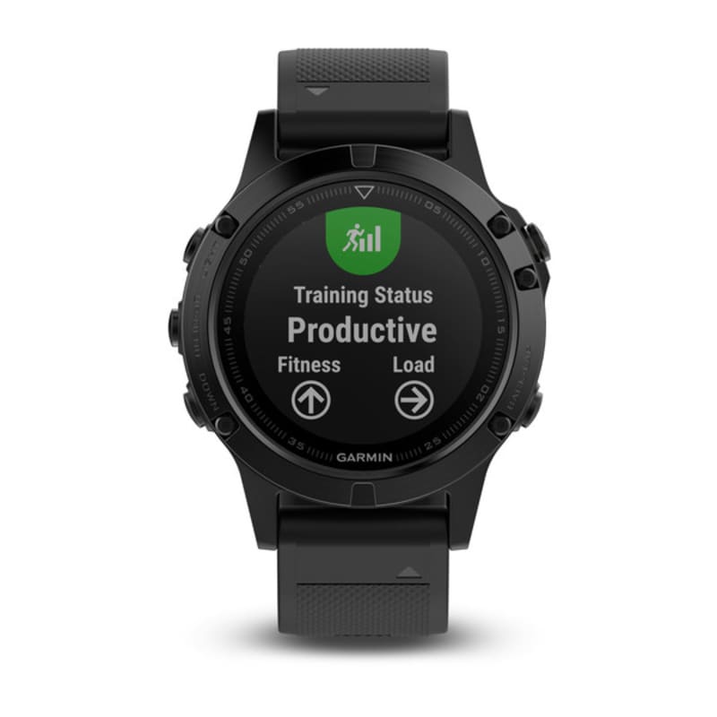 Garmin Fenix 5- Reloj multideporte, con GPS y medidor de frecuencia cardiaca,  lente de cristal y bisel de acero inoxidable, 47 mm, cint…