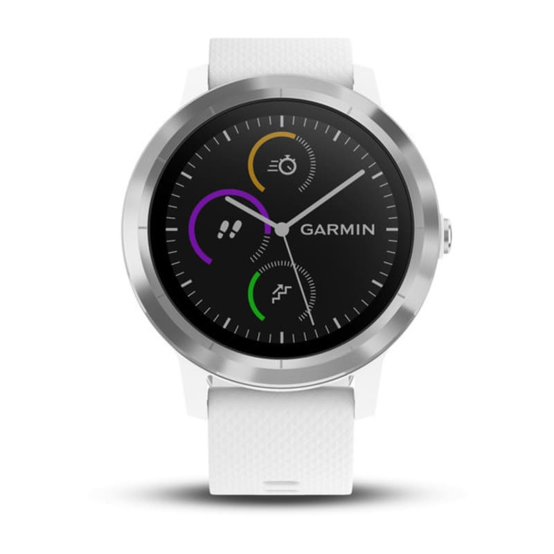 Garmin vivoactive 3 white silver sale