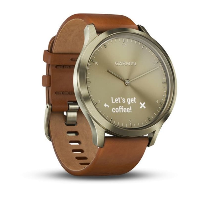 Garmin vívomove HR - Elegante reloj inteligente híbrido con monitor de  actividad, blanco y oro rosa