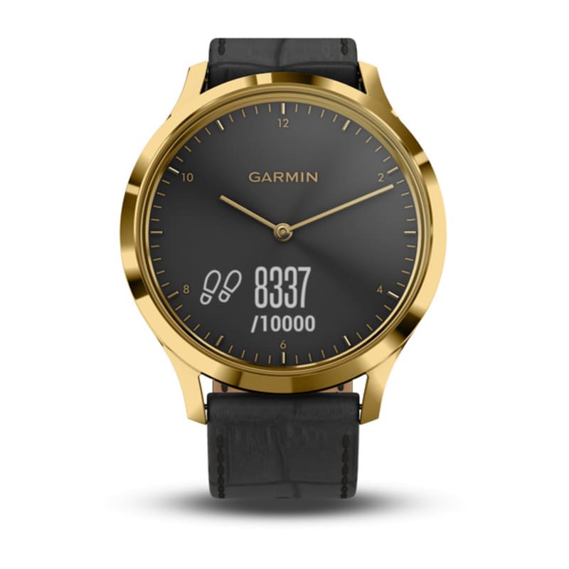 GARMIN vivomoveHR Gold Black Leather-