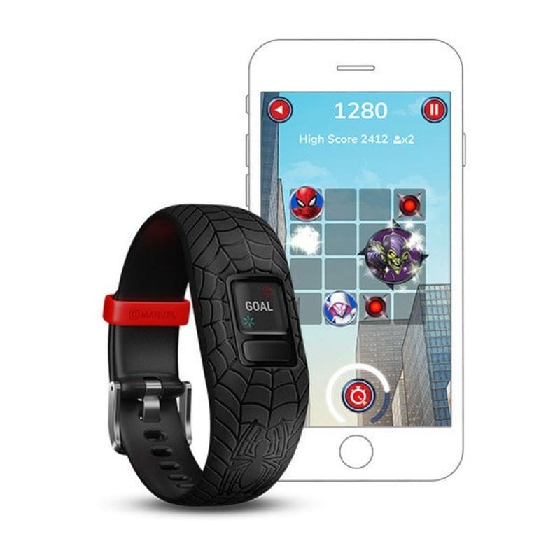 Où Trouver Accessoires Bracelet Et Montre Connectée Garmin Garmin Bracelet  Dactivité Spiderman Vivofit Jr 2 - Enfant Garçon - Rouge Le Moins Cher