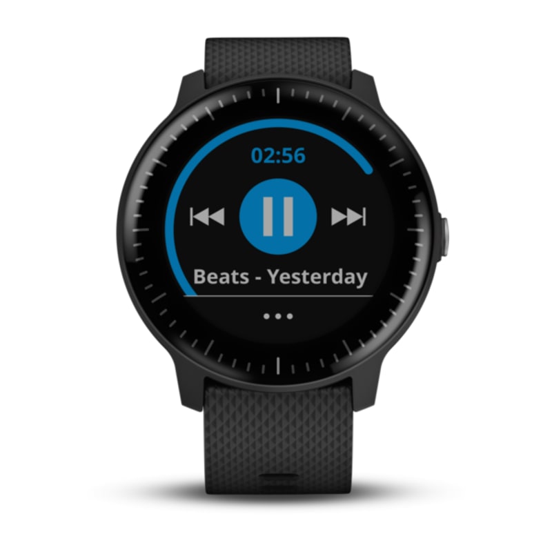 Achat reconditionné Garmin Vivoactive 3 Music 30,4 mm noir au bracelet en  silicone noir