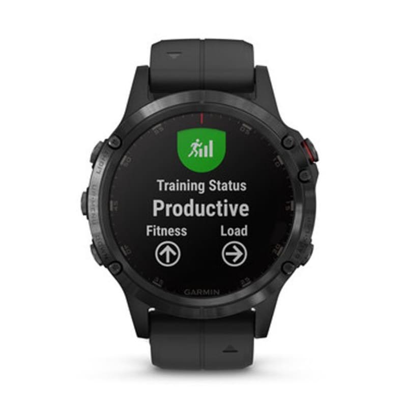 Garmin Fenix 5 Plus argent avec bracelet noir - 365Rider