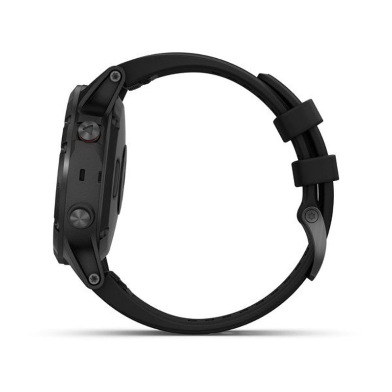 Montre multisports Garmin fenix 5X gris saphir avec bracelet noir