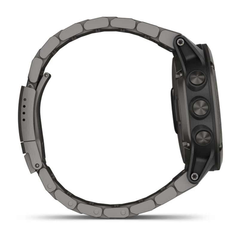 Garmin Fénix 5X Plus HR Black Sapphire noire avec bracelet métal