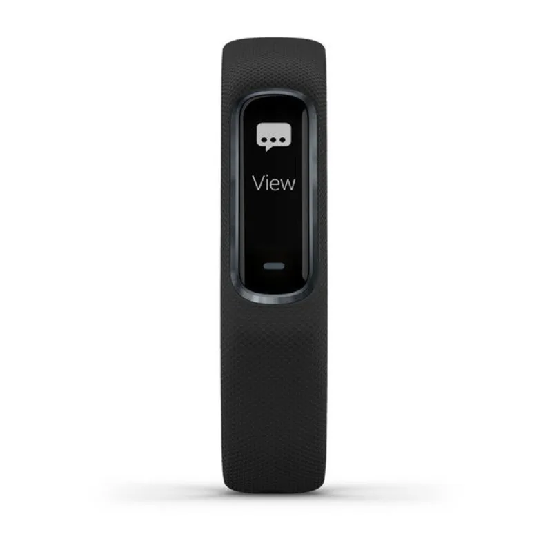 Garmin vívosmart 4, monitor de actividad y fitness con pulso de buey y  monitor de frecuencia cardíaca, medianoche con banda negra, grande  (renovado)