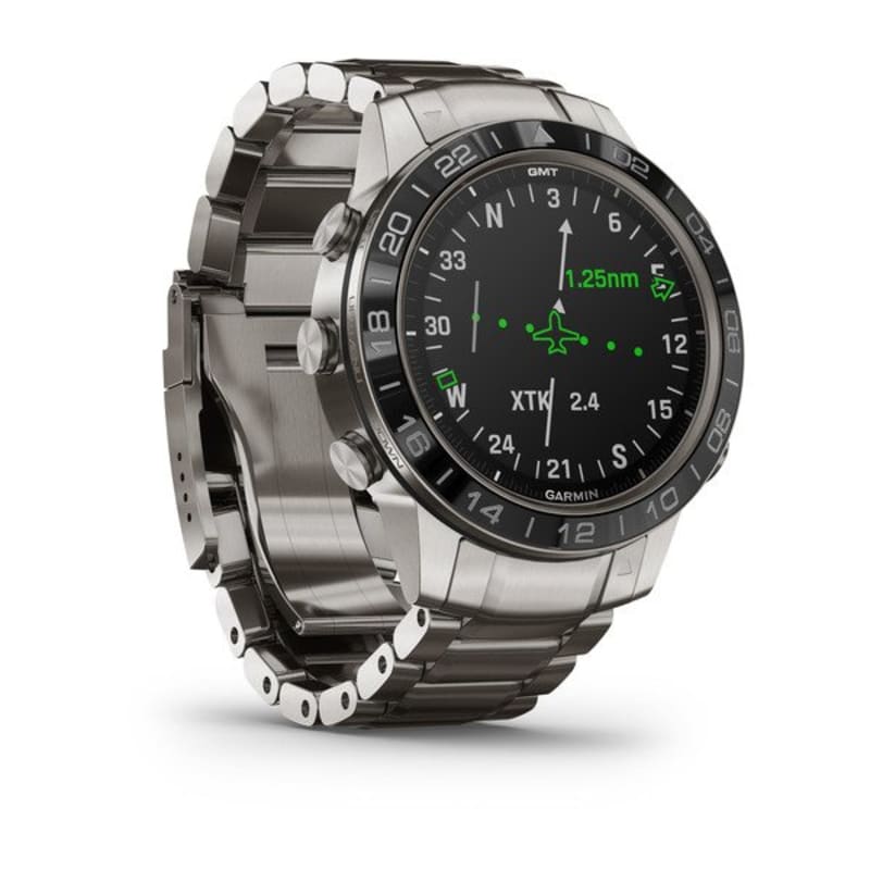 Garmin MARQ Aviator, reloj de herramientas de lujo para hombre diseñado  para tu pasión por la aviación, ver rutas de vuelo, informes  meteorológicos