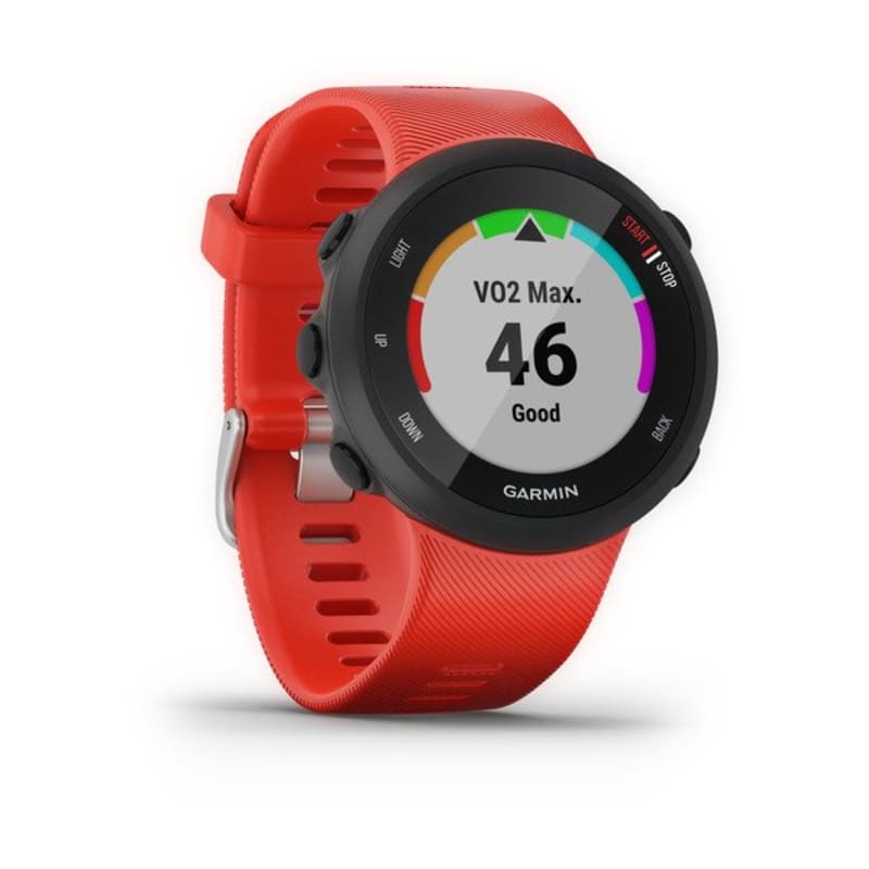  Garmin Forerunner 45, 42mm Easy-to-Use GPS Running Watch with  Garmin Coach Free Training Plan Support, Red : Electronics