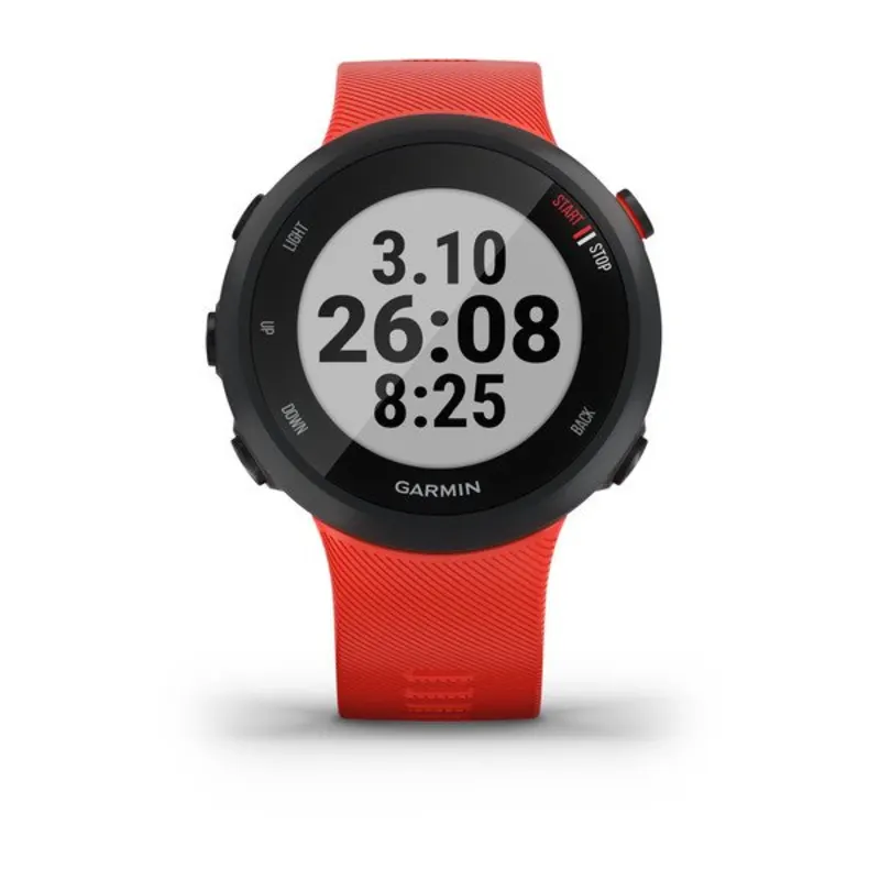 Garmin - Reloj para correr Forerunner 45S con GPS, de 1.54 pulgadas, fácil  de usar y con soporte para plan de entrenamiento gratuito Coach, color  blanco : Electrónica 