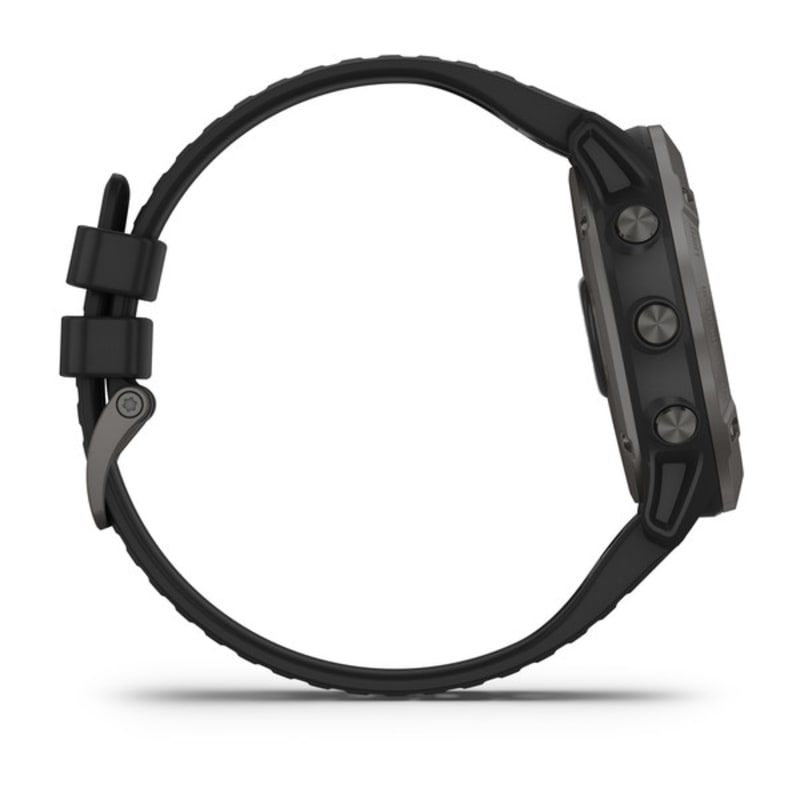 010-02157-14  Garmin Fenix 6X Pro Sapphire Revêtement en carbone amorphe  noir avec bracelet en cuir marron