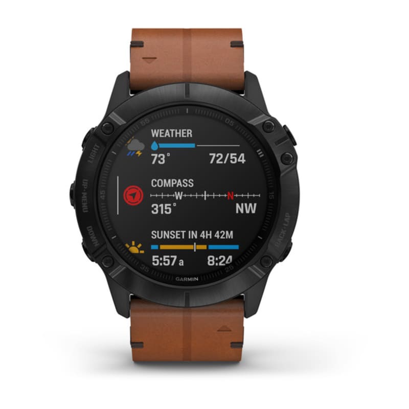 Garmin fenix 6x pro sapphire leather top