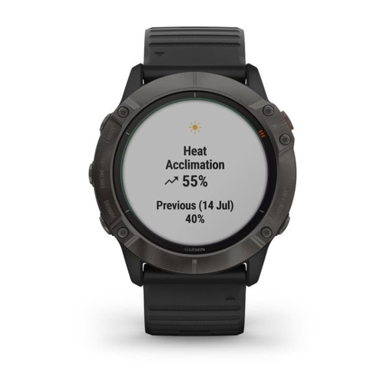  Garmin Fenix 6 Pro, Premium Multisport GPS Watch, Features  Mapping, Music, Grade-Adjusted Pace Guidance and Pulse Ox Sensors, Black  (Renewed) : Electronics