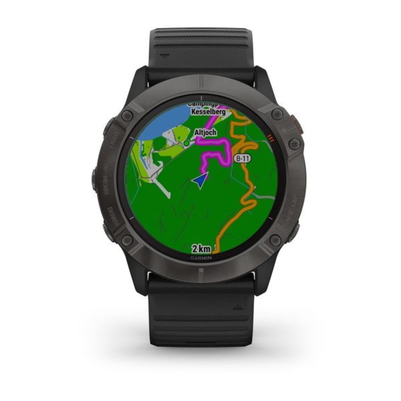 GARMIN fēnix 6 - Pro Solar Edition Black avec bracelet ardoise