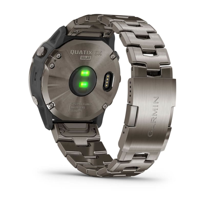 Garmin Fenix 6X Pro Solar Titane et bracelet cuir QuickFit 26 mm offert pas  cher