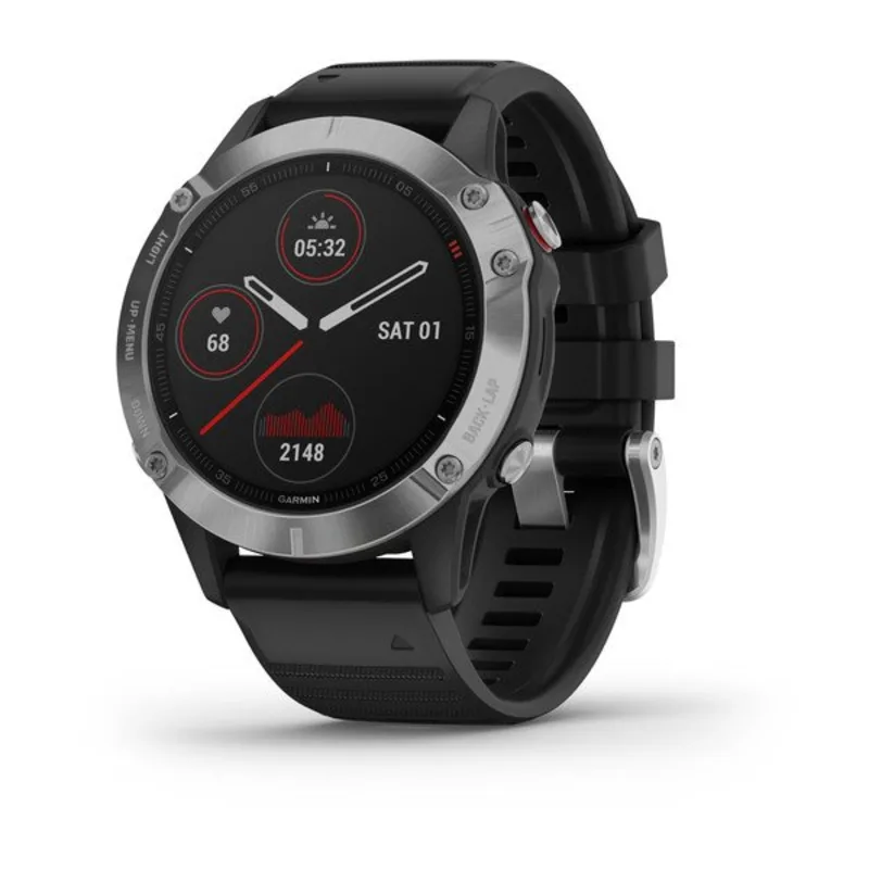 Buy Garmin Fenix 6S 49GAR0100215901, 1.2 Small Multisport GPS Watch, Black  & Silver