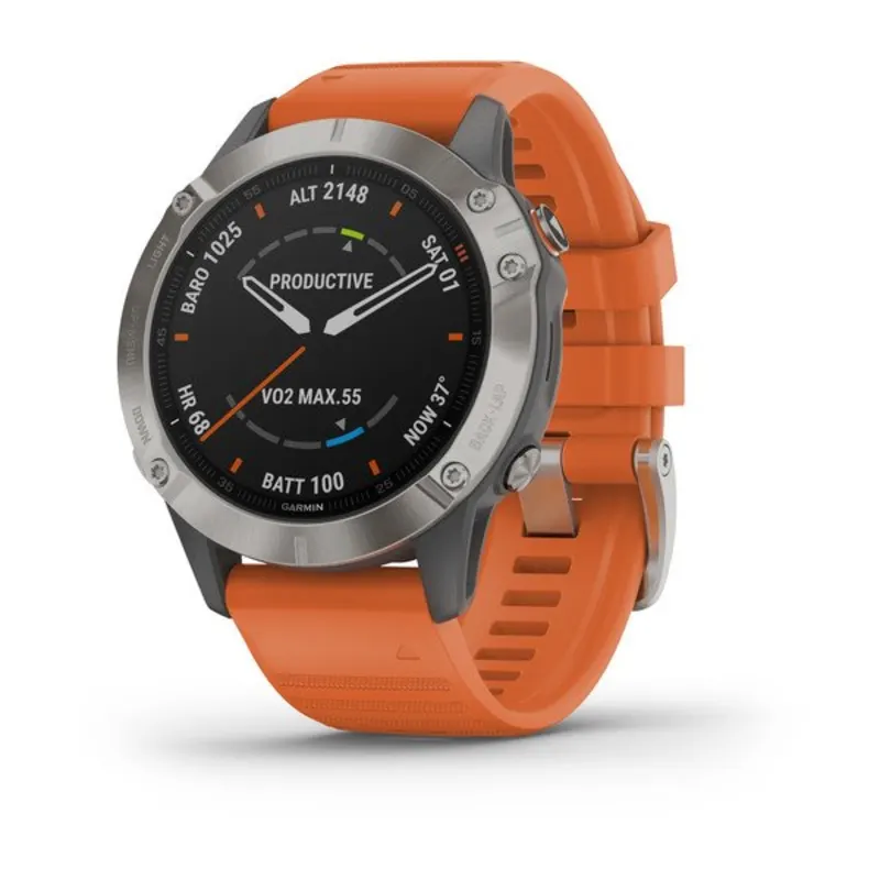  Garmin fenix 6, Premium Multisport GPS Watch, Heat and