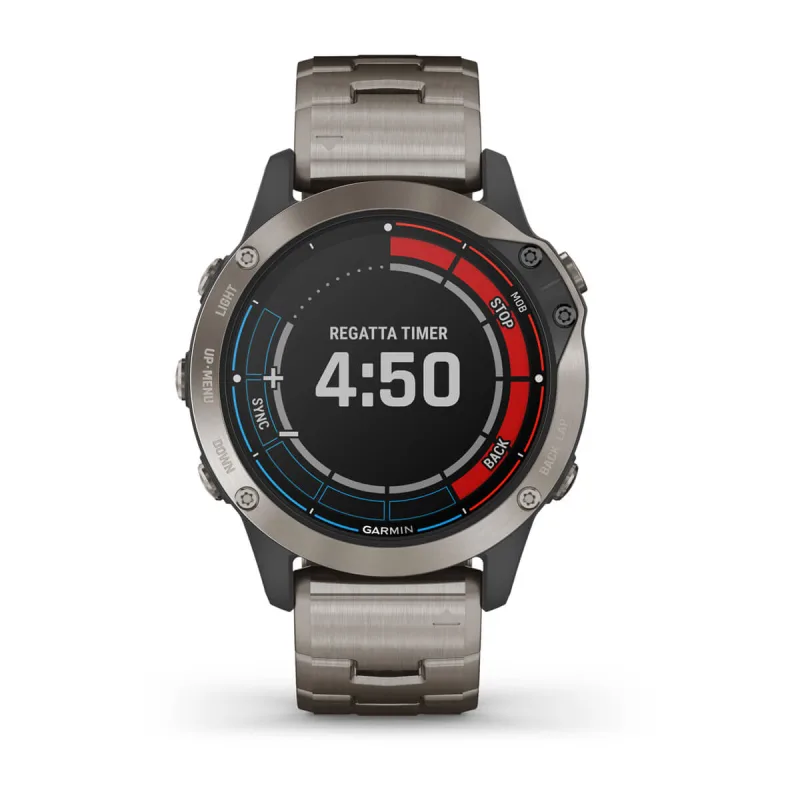 subtiel Vier geestelijke quatix® 6 Titanium Premium Marine Smartwatch