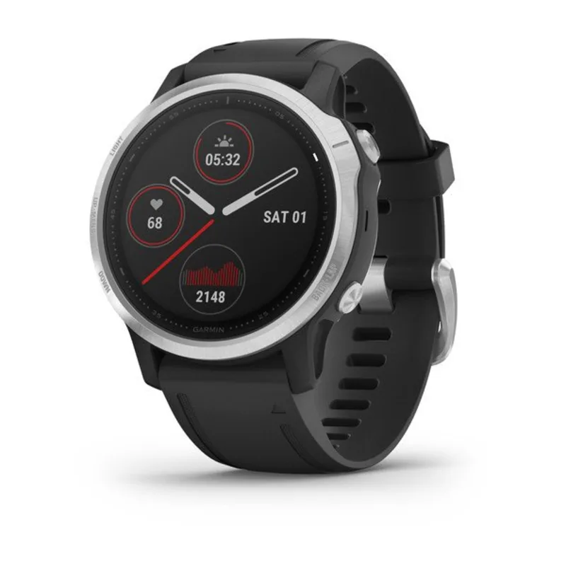  Garmin Fenix 6 Pro, Premium Multisport GPS Watch, Features  Mapping, Music, Grade-Adjusted Pace Guidance and Pulse Ox Sensors, Black  (Renewed) : Electronics
