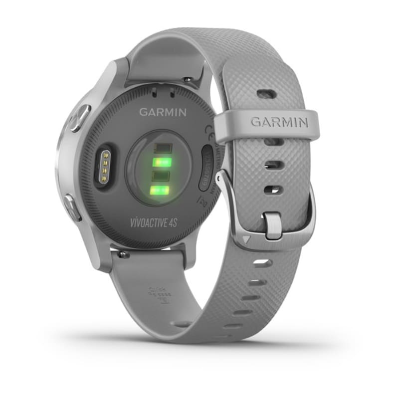 Garmin Vivoactive 4S Gris con hebilla plateada