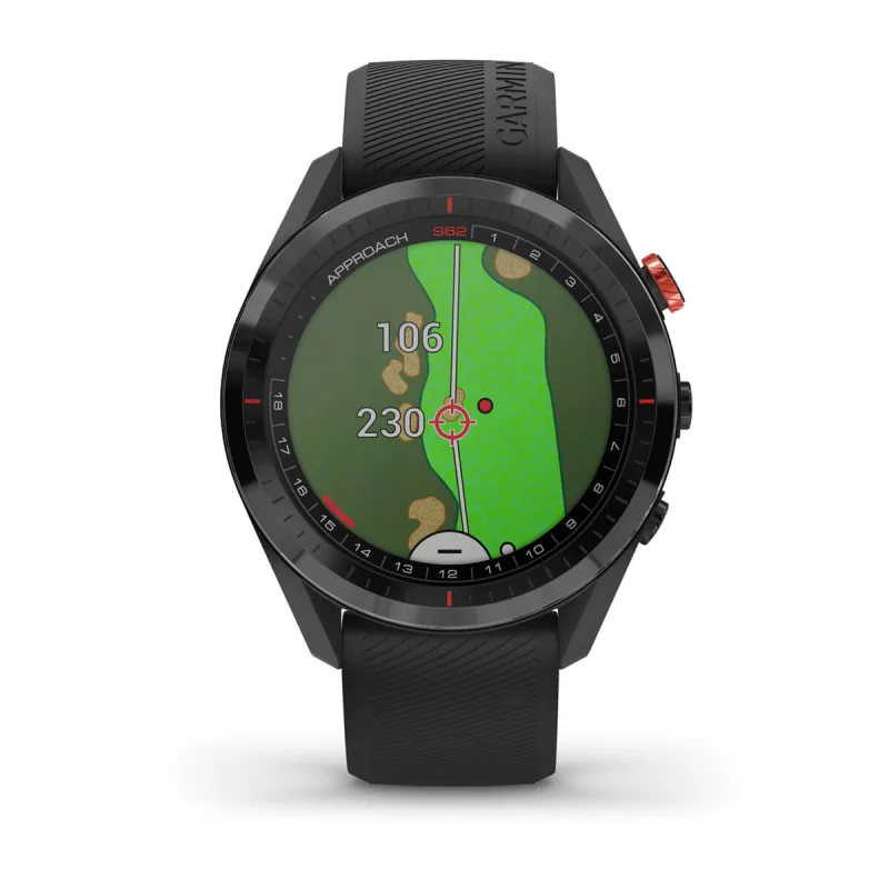 GARMIN ガーミン Approach S62 ゴルフナビ スマートウォッチ 腕時計 ブラック Approch CT10 3個付【いおき質店】 -  腕時計、アクセサリー