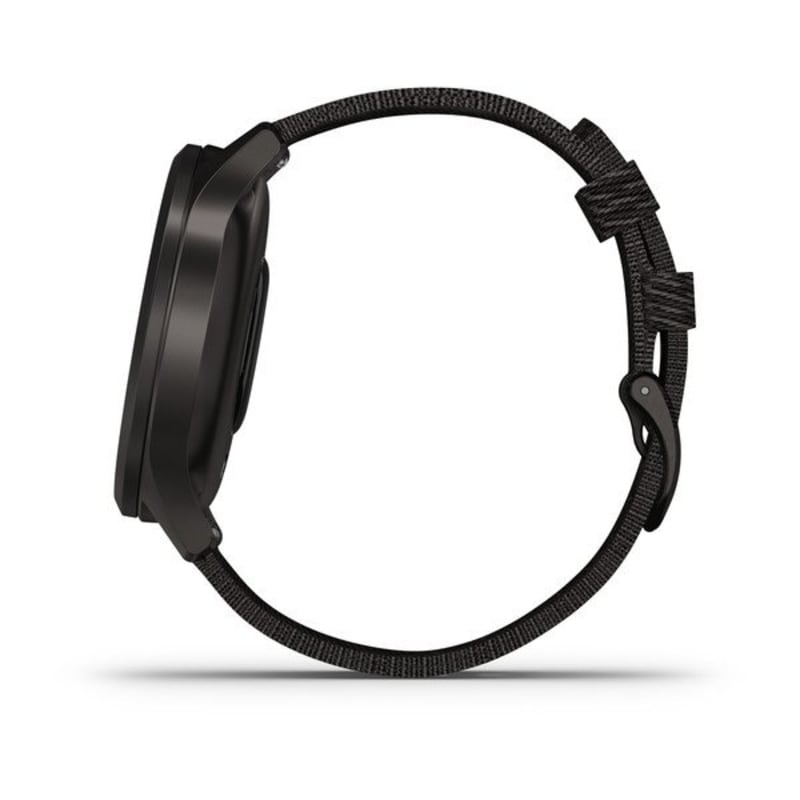  Garmin Vivomove HR, reloj inteligente híbrido para hombres y  mujeres, negro ónix con banda de gamuza marrón claro : Electrónica