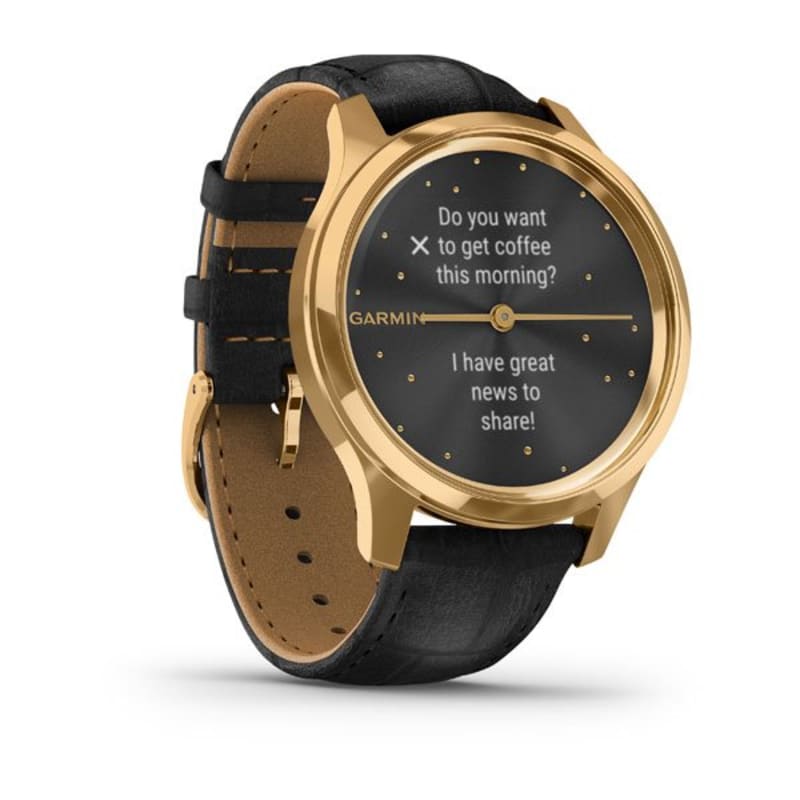 Black and gold garmin watch deals