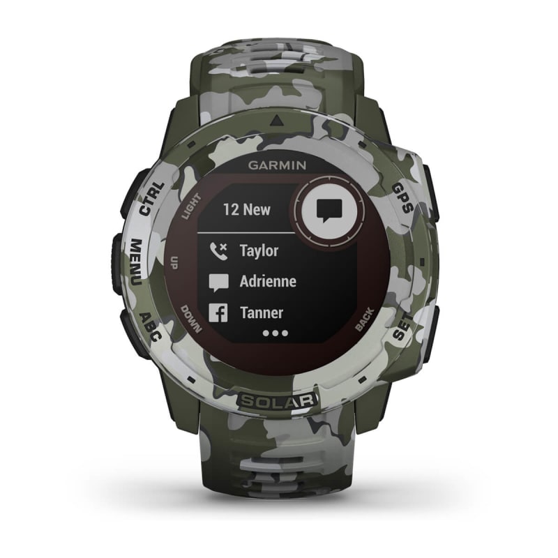 Garmin Instinct Solar Camo Edition Smartwatch a ricarica solare