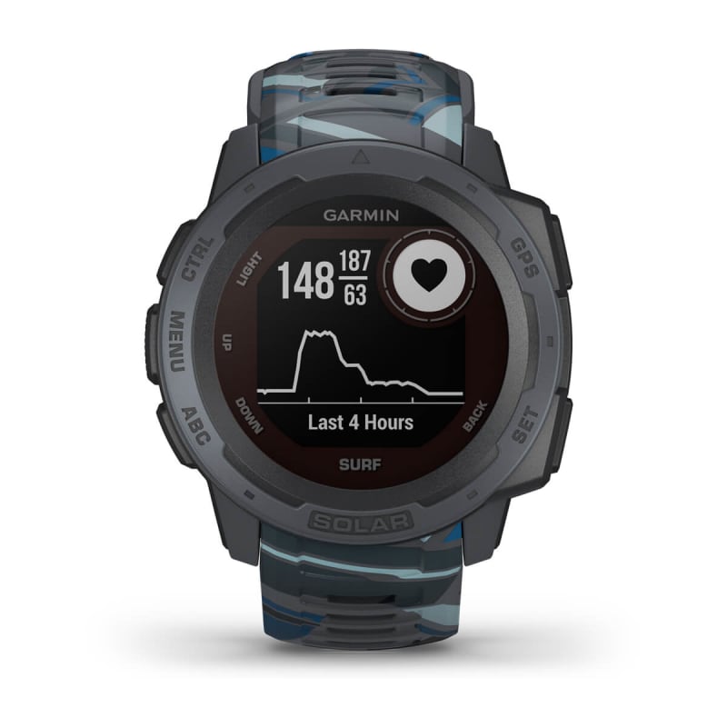 Garmin Instinct Solar, Solar-powered Rugged Outdoor Smartwatch, Built-in  Sports Apps and Health Monitoring, Tidal Blue : : Electronics &  Photo