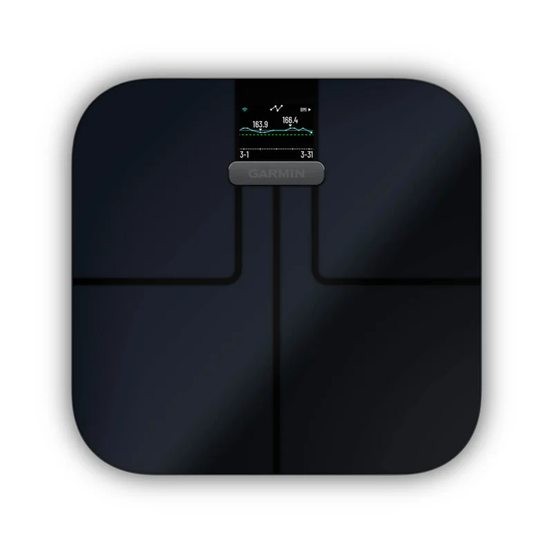  Garmin Index S2, Smart Scale with Wireless Connectivity,  Measure Body Fat, Muscle, Bone Mass, Body Water% and More, Black  (010-02294-02) : Health & Household