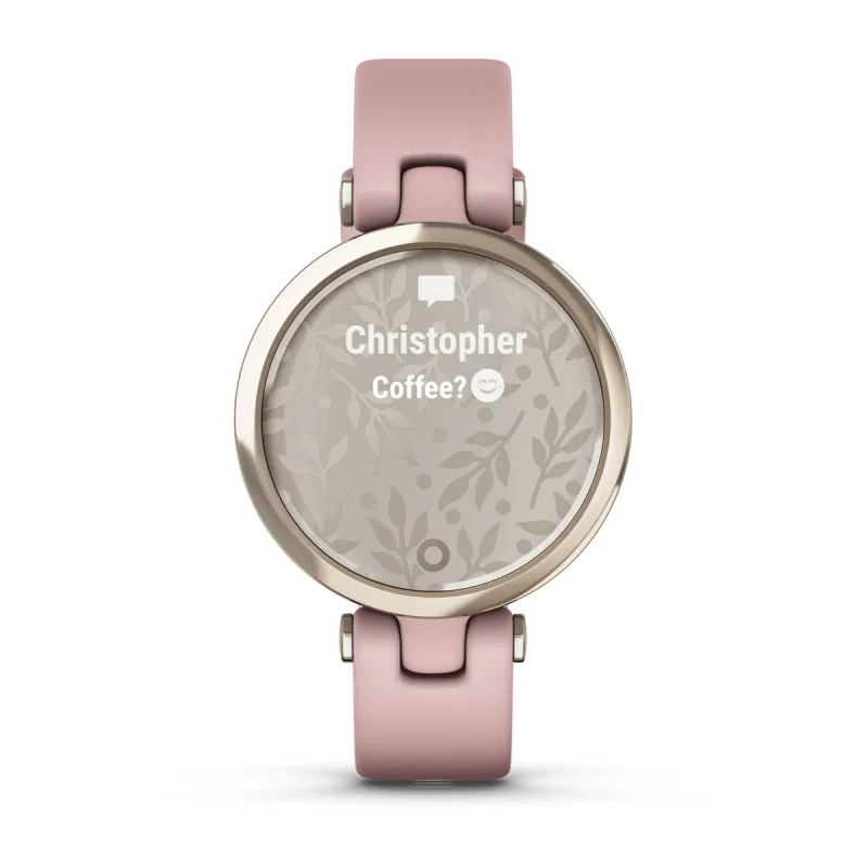 Garmin Lily Sport, Reloj Inteligente con Bisel de Aluminio de Calidad,  Datos de Salud y Forma Física para Mujer, Pantalla Táctil, Notificaciones  de Smartphone, Blanco : Garmin: .es: Moda