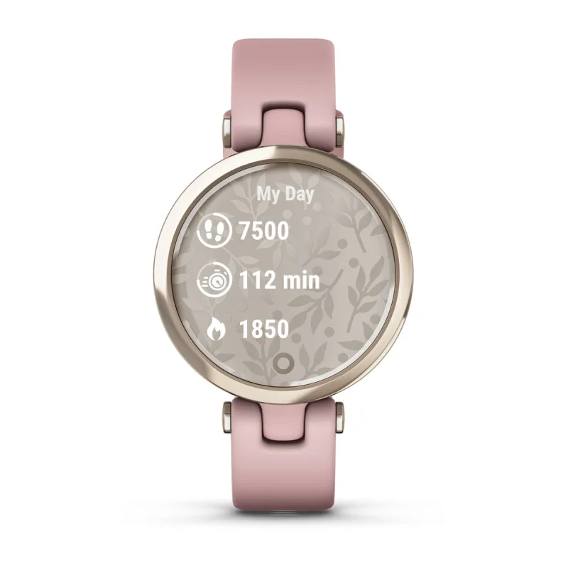 Garmin Lily Sport, Reloj Inteligente con Bisel de Aluminio de Calidad,  Datos de Salud y Forma Física para Mujer, Pantalla Táctil, Notificaciones  de Smartphone, Light Gold : : Moda