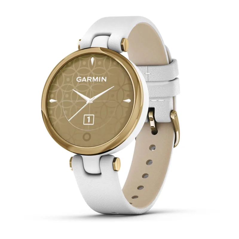 Garmin Lily Sport, Reloj Inteligente con Bisel de Aluminio de Calidad,  Datos de Salud y Forma Física para Mujer, Pantalla Táctil, Notificaciones  de Smartphone, Light Gold : : Moda