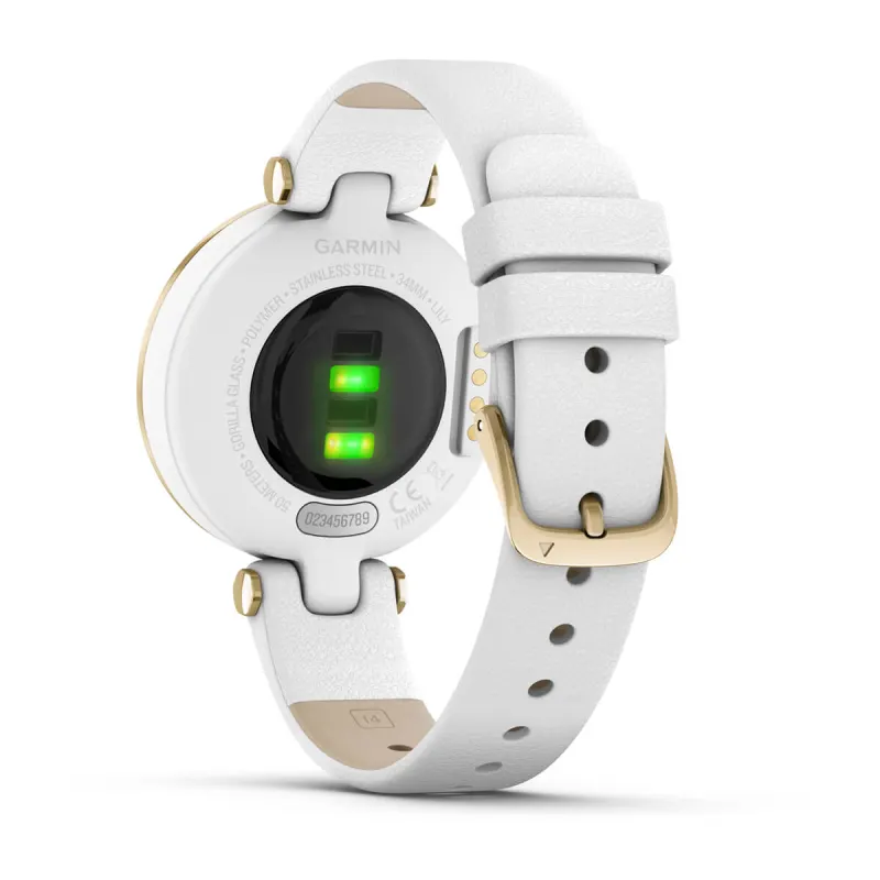 Garmin Lily Sport, Reloj Inteligente con Bisel de Aluminio de Calidad,  Datos de Salud y Forma Física para Mujer, Pantalla Táctil, Notificaciones  de Smartphone, Blanco : Garmin: .es: Moda