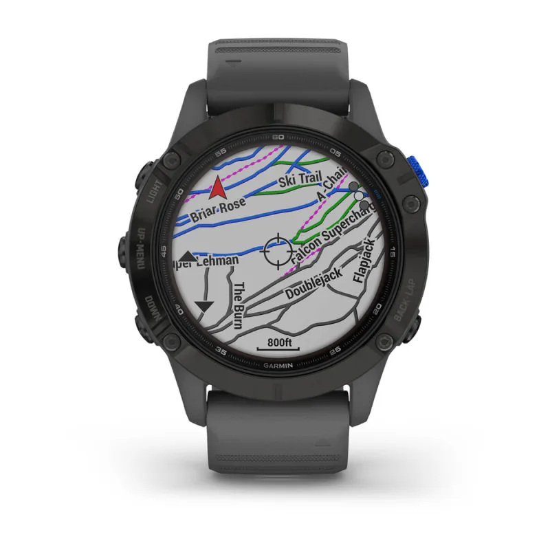 Montre de sport GPS Garmin, Montre GPS de sport connectée à énergie  solaire Garmin fenix® 6 Pro Solar, Titane Cobalt Blue avec bracelet  Whitestone