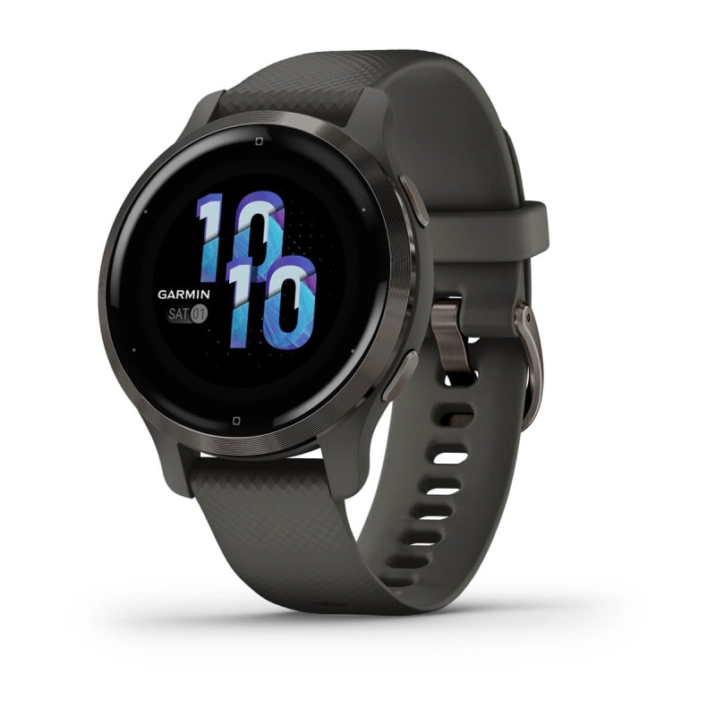  Garmin Venu 2S, reloj inteligente GPS de tamaño pequeño con  funciones avanzadas de monitoreo de salud y fitness, bisel de oro rosa con  caja blanca y banda de silicona, (010-02429-03) (renovado) 