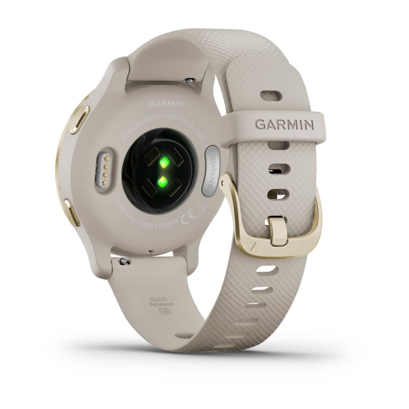 Garmin Venu® 2S Light Gold Stainless Steel Bezel Light Sand Case Silicone  Band GPS Smartwatch - SAND - 40mm