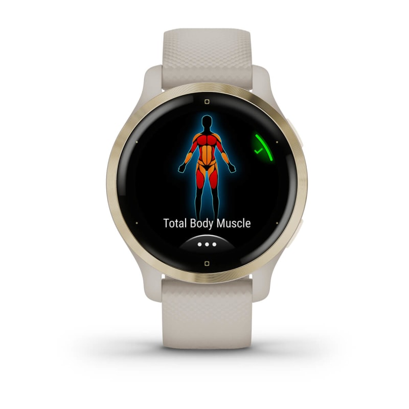 その他 GARMIN - Garmin Venu 2 Plus Ivory/Cream Gold Garmin Venu 2 Plus - Cream Gold Stainless Steel Bezel with