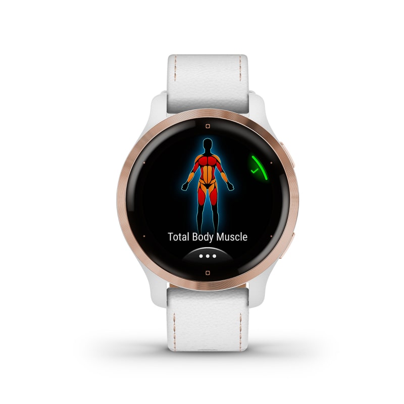 その他 GARMIN VENU 2S WHITE/ROSE GOLD Garmin Venu® 2S | Smaller-Sized Fitness & Health Smartwatch