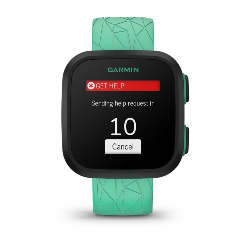 Garmin Bounce Kids Smartwatch Two Way Text and Voice Messaging Location Tracking Green Burst